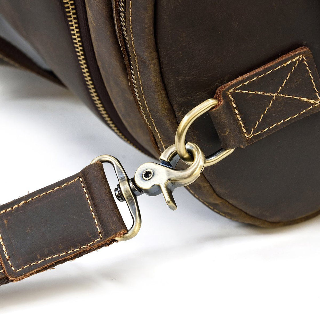Bogota — Men's Leather Duffle Bag, image 25