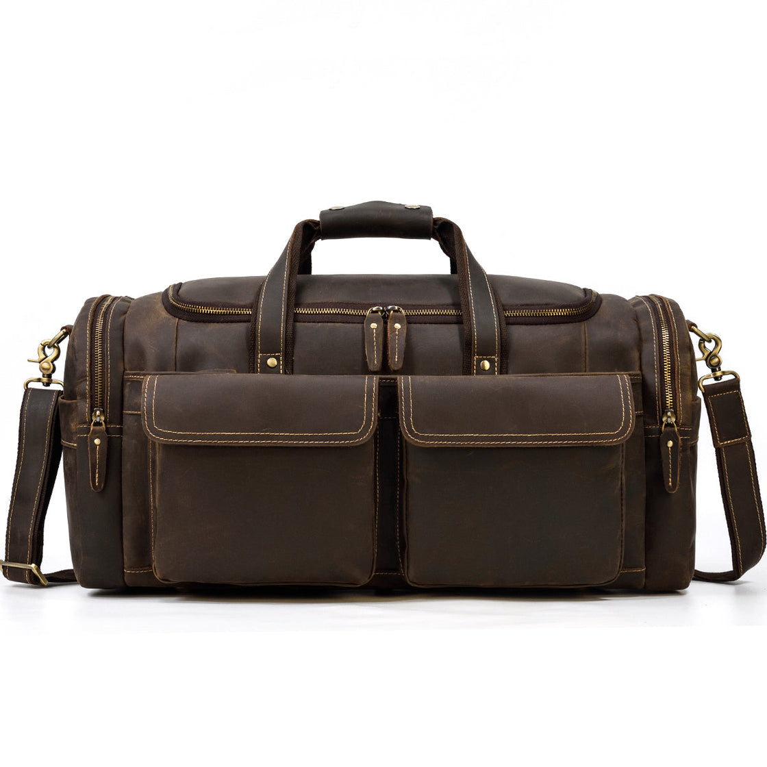 Men's Leather Duffle Bag