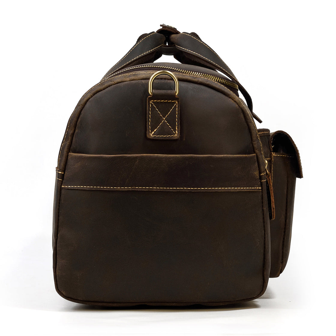 retro Men's Leather Duffle Bag