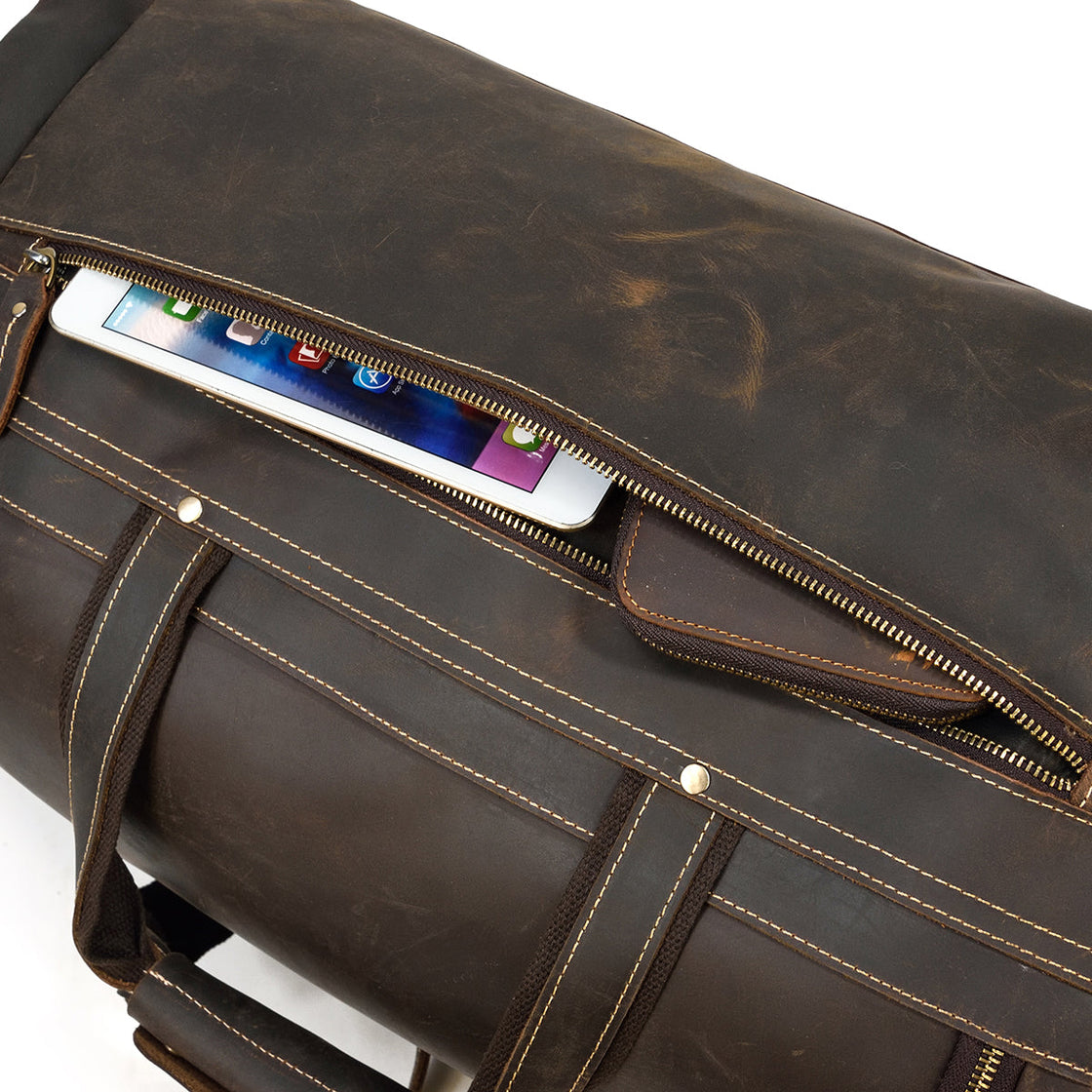 Sac de Voyage en Cuir Homme déperlant