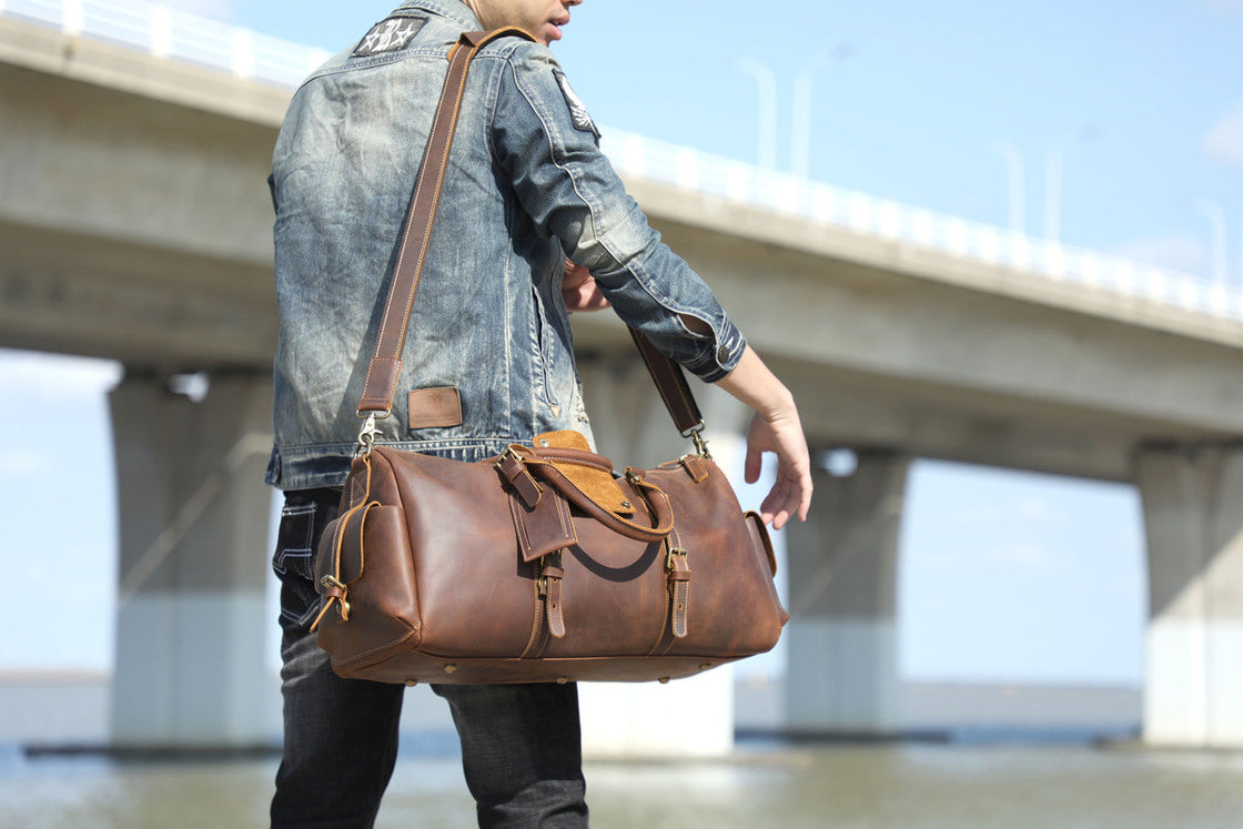 Sac de voyage en cuir 26 L – Caracas — 49