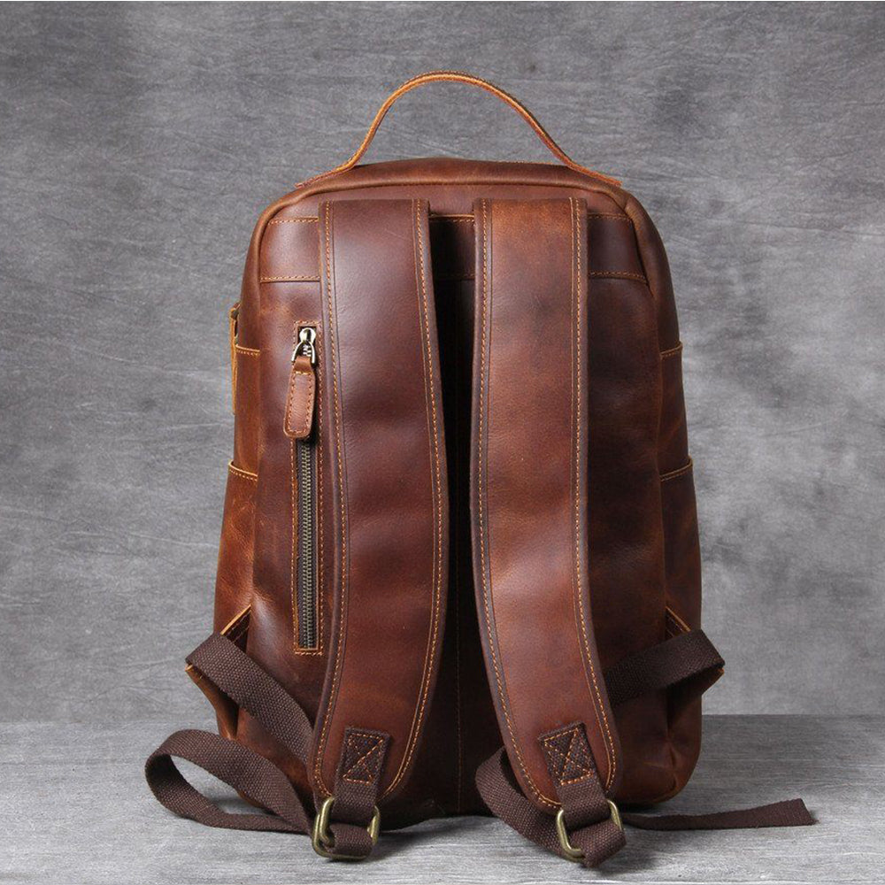 Lederrucksack mit Laptopfach 15 L – Carea — 6