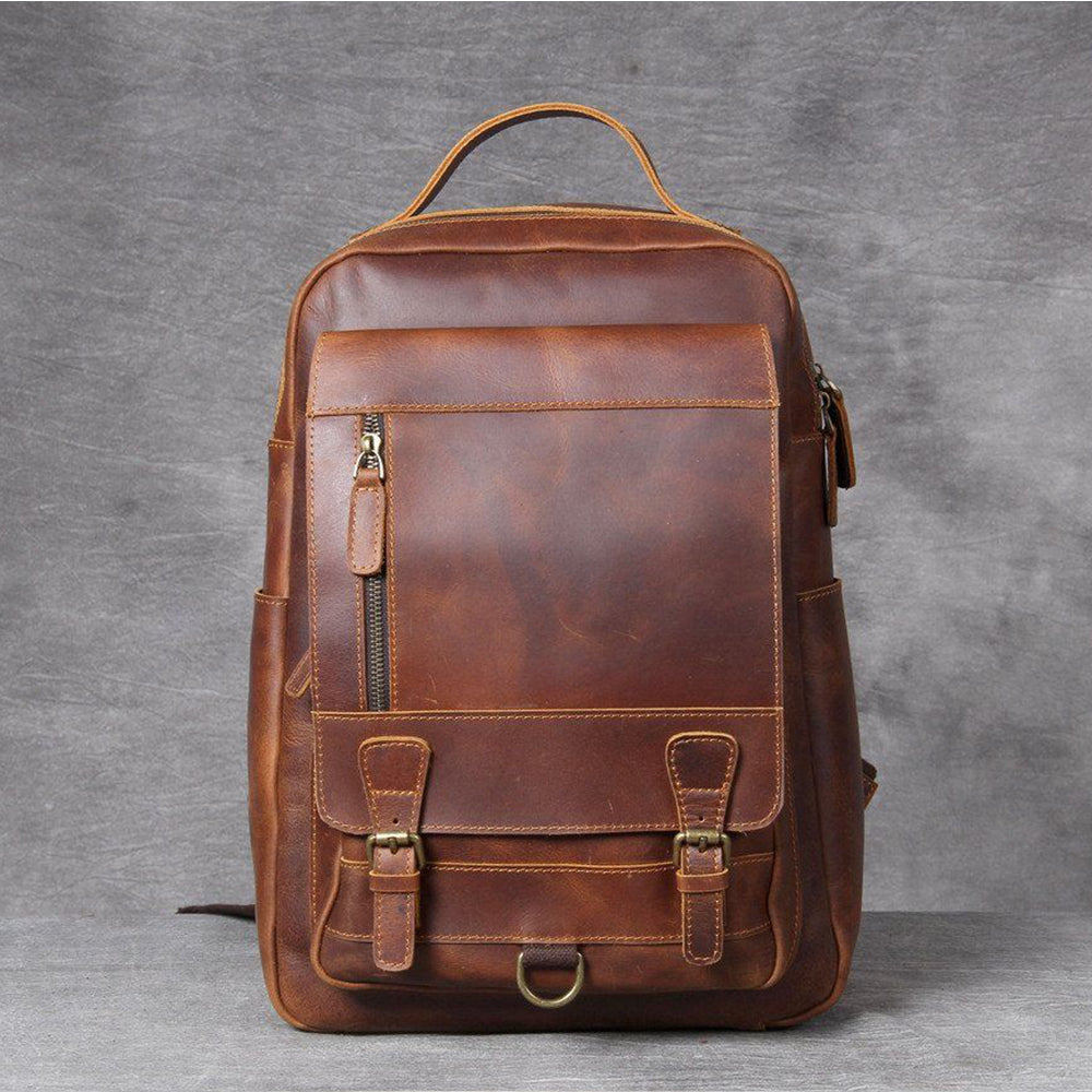 Lederrucksack mit Laptopfach 15 L – Carea — 19