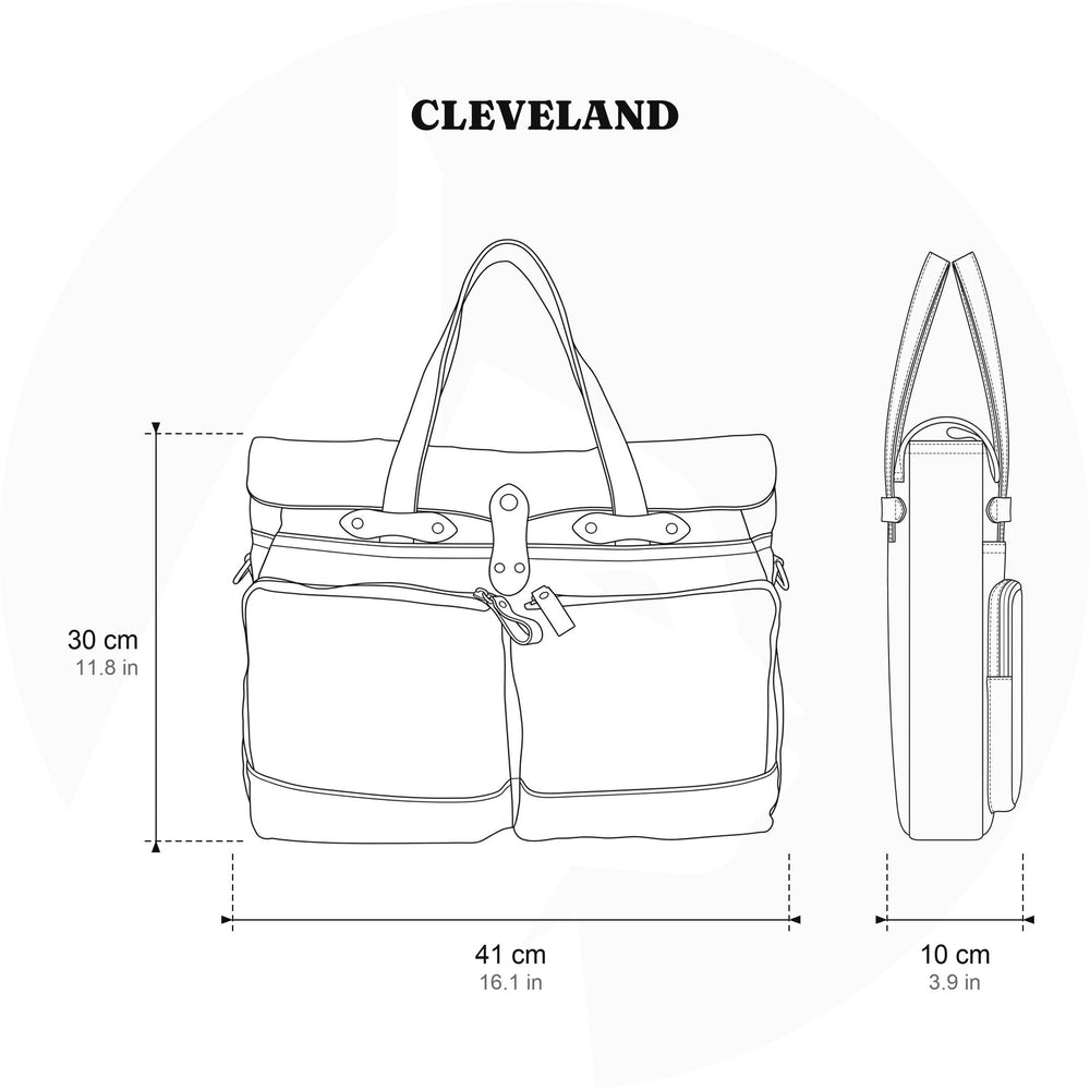 Canvas shopper 12,5 L – Cleveland