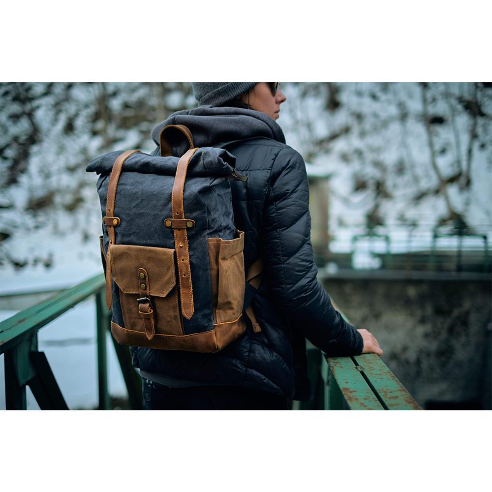 Canvasrugzak met laptopvak 19,5 L – Copenhague — 17