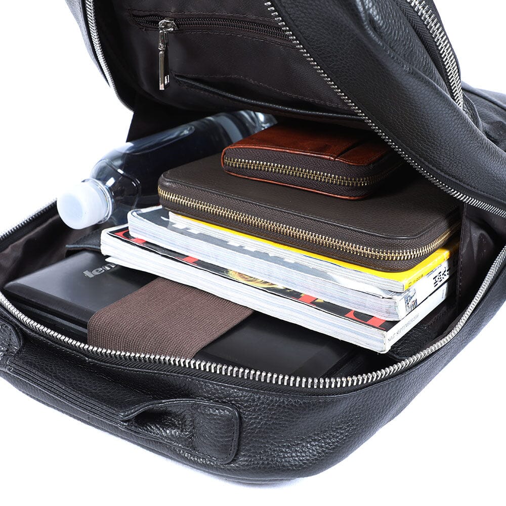 Sac à dos en cuir pour ordinateur 16 L – Dôme — 10