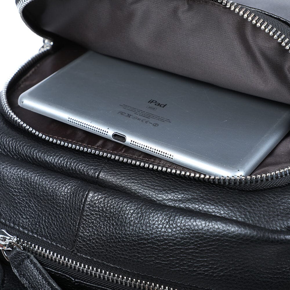Sac à dos en cuir pour ordinateur 16 L – Dôme — 11