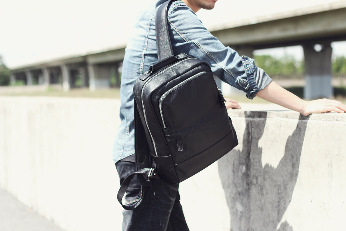 Sac à dos en cuir pour ordinateur 16 L – Dôme — 54