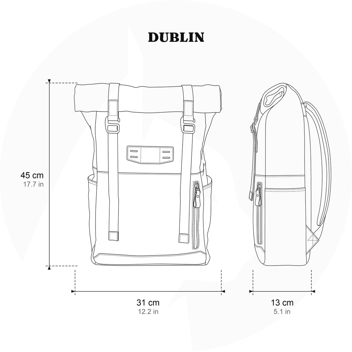 Dublin — Canvas Daypack, image 18
