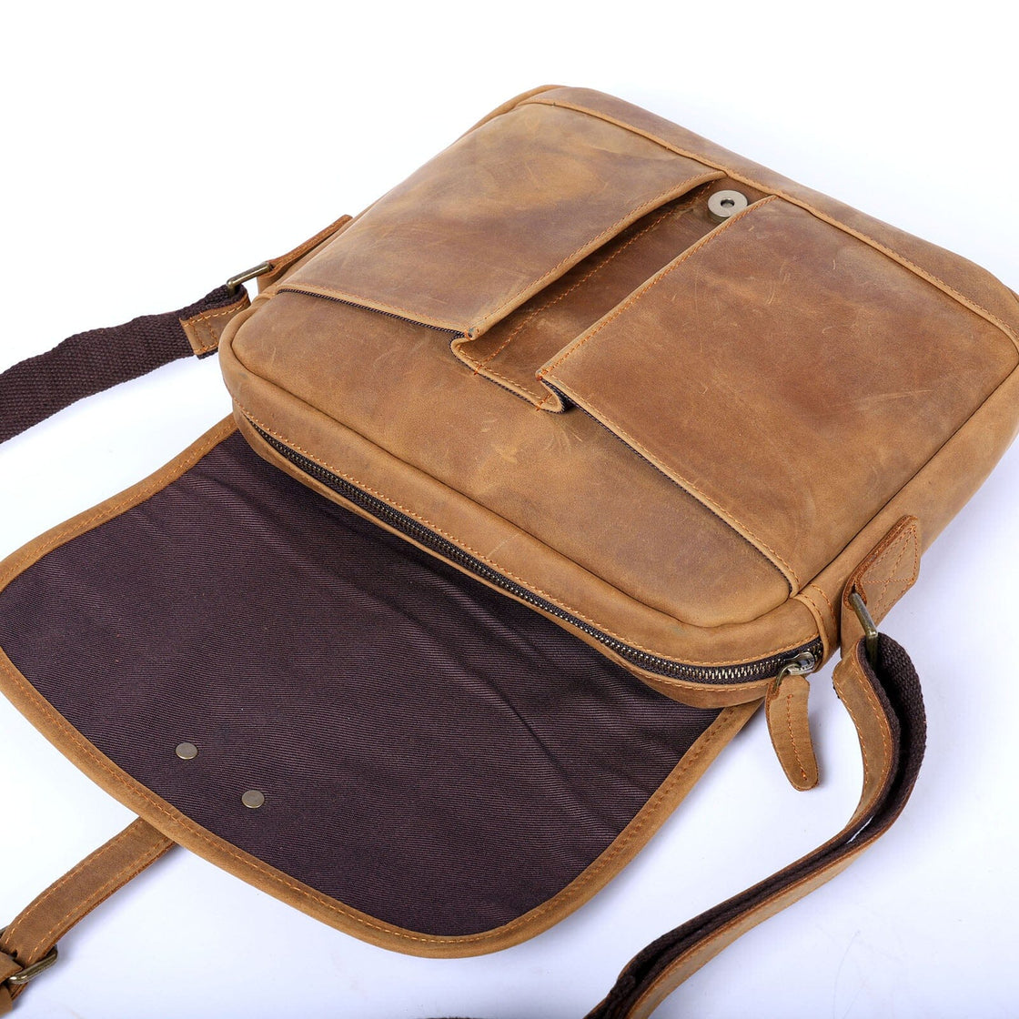 Sac bandoulière en cuir 6 L – Erika — 10