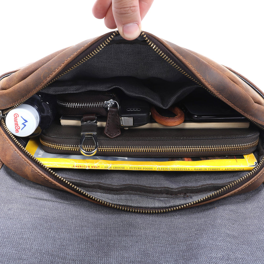 Sac bandoulière en cuir 6 L – Erika — 15