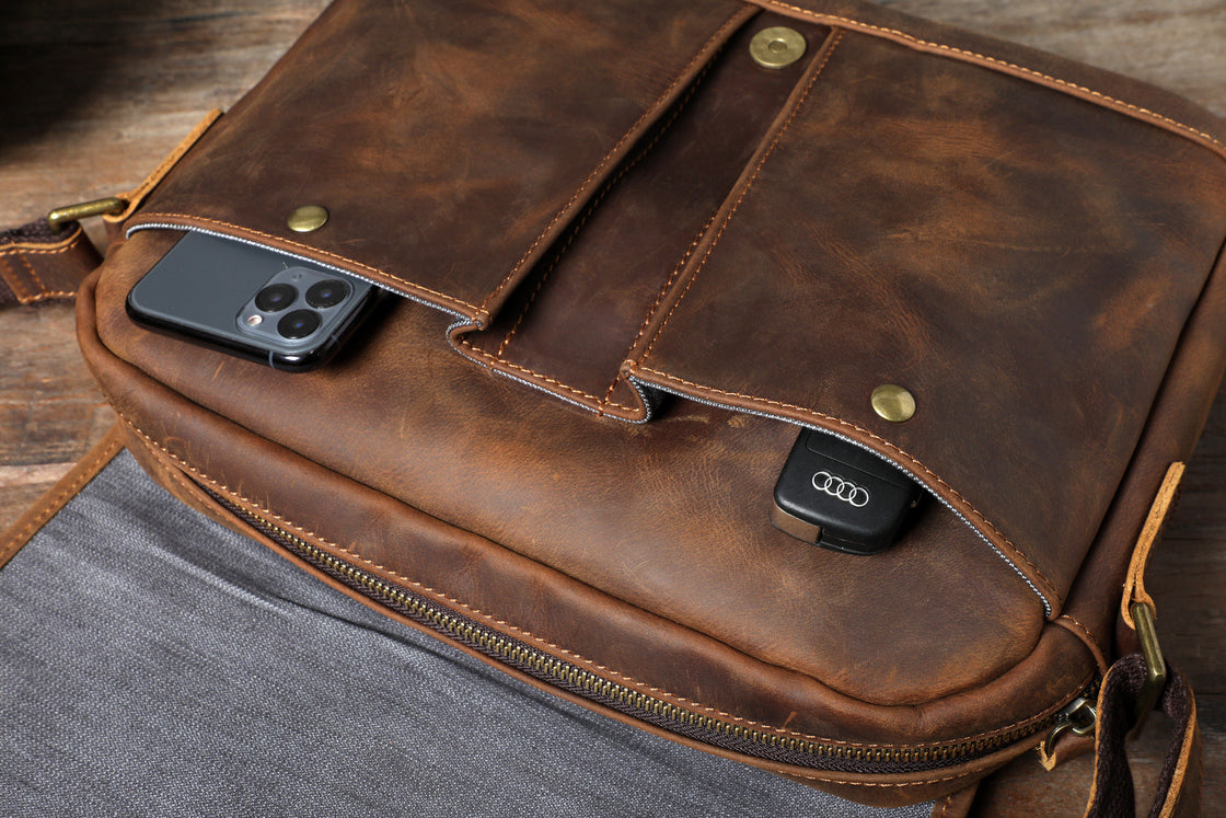 Sac bandoulière en cuir 6 L – Erika — 30