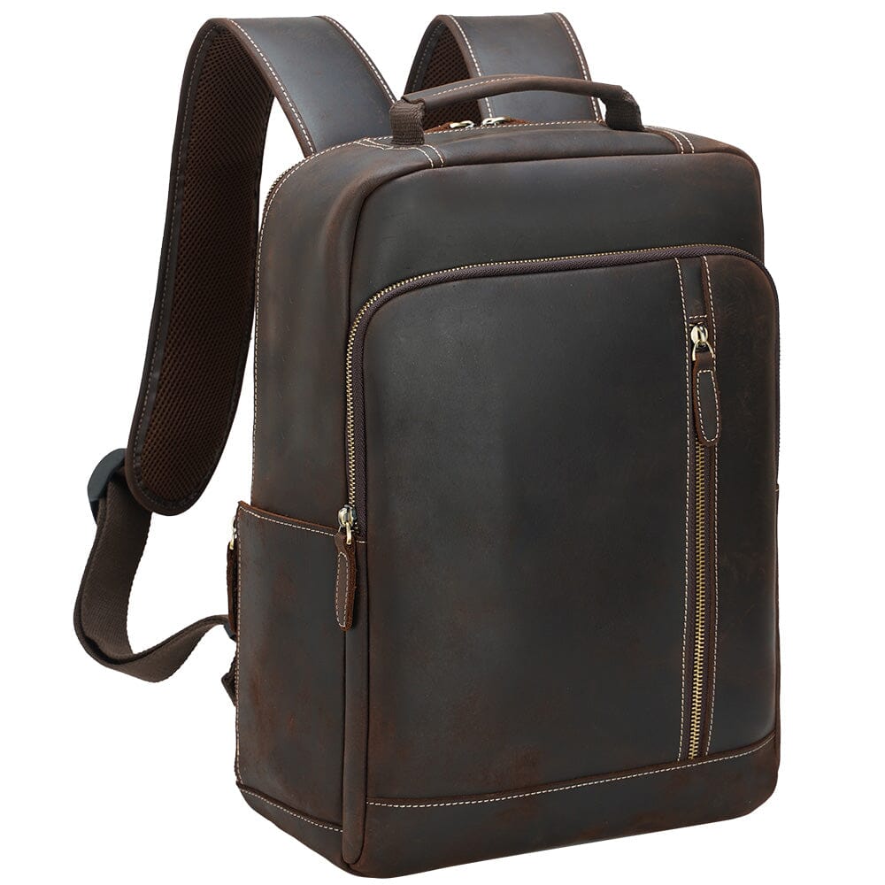 Lederrucksack mit Laptopfach 17 L – Everest — 4