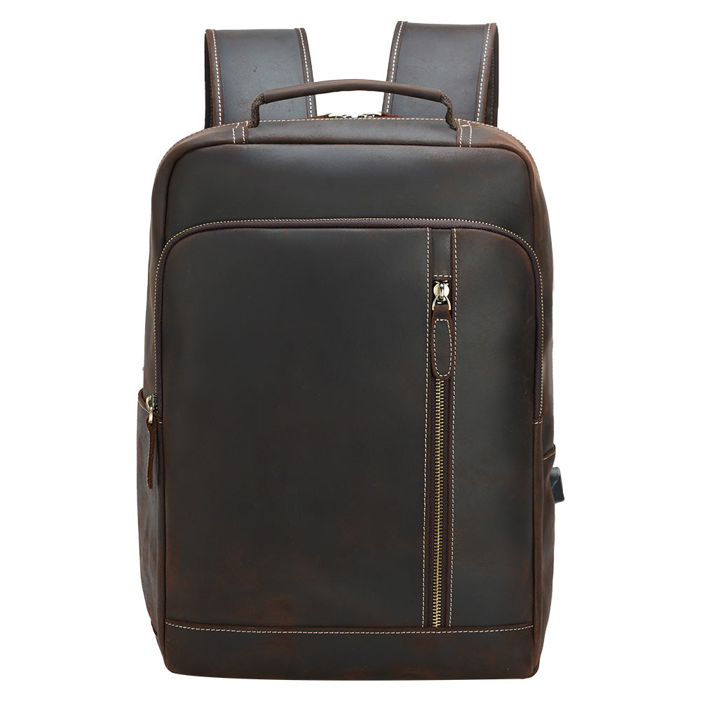 Lederrucksack mit Laptopfach 17 L – Everest — 26