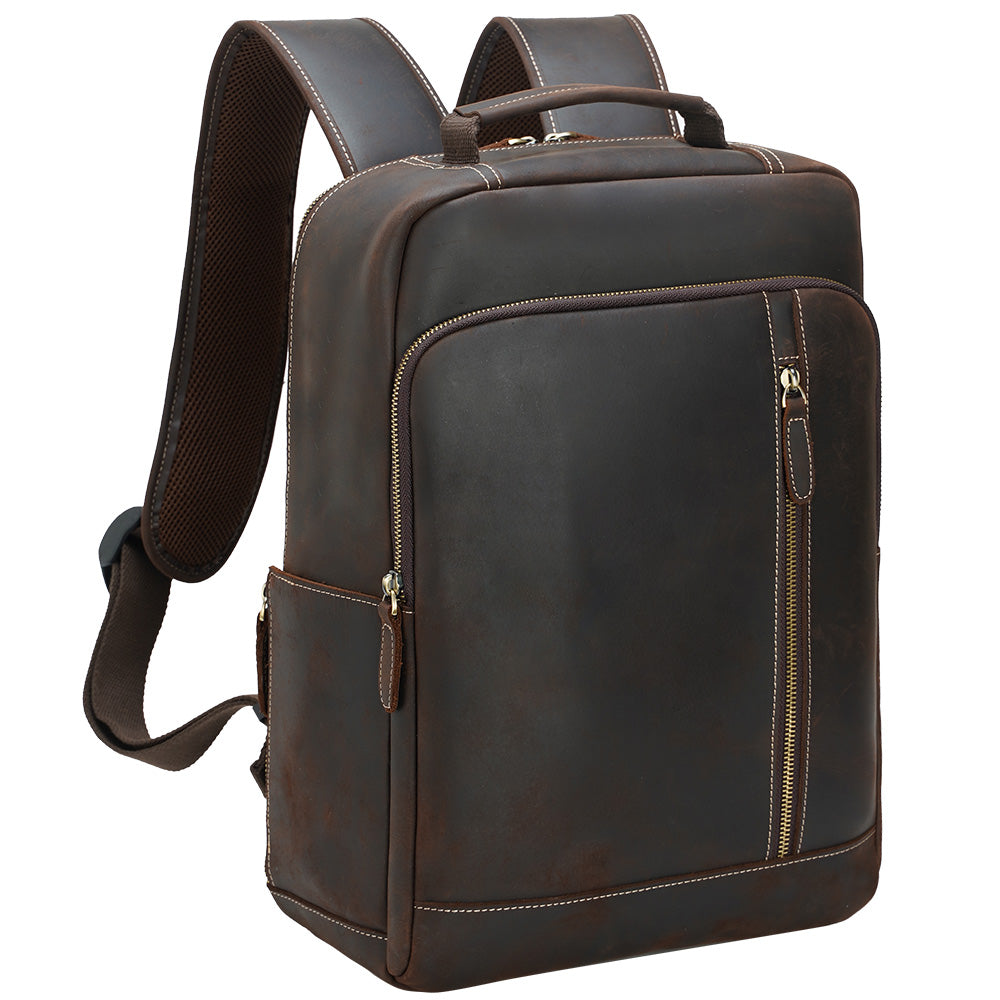 Lederrucksack mit Laptopfach 17 L – Everest — 27
