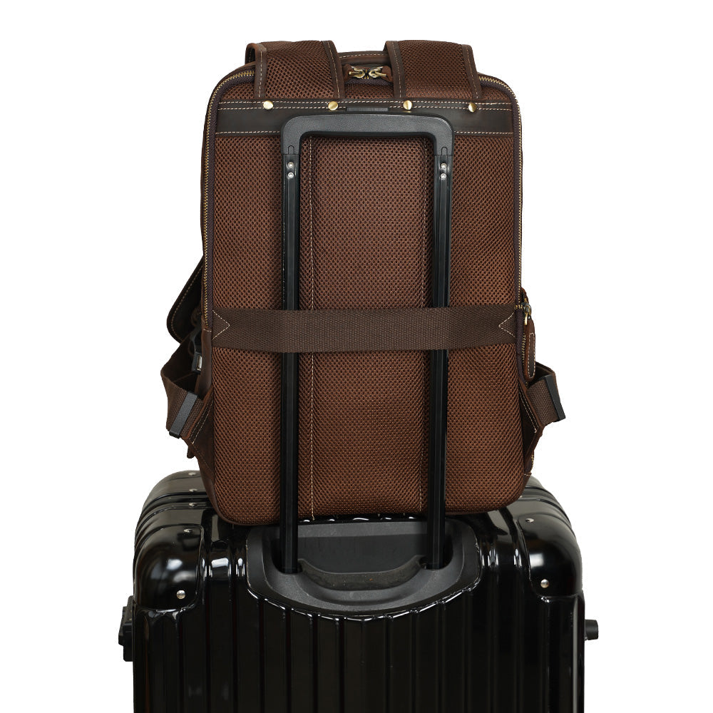 Lederrucksack mit Laptopfach 17 L – Everest — 32