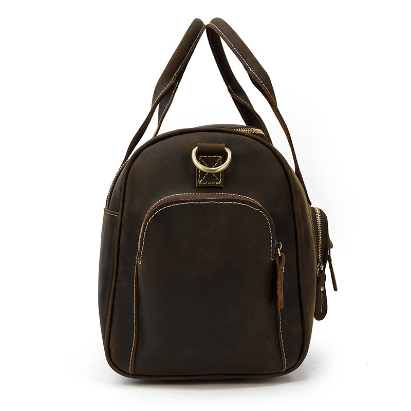 vintage style Mens Leather Holdall