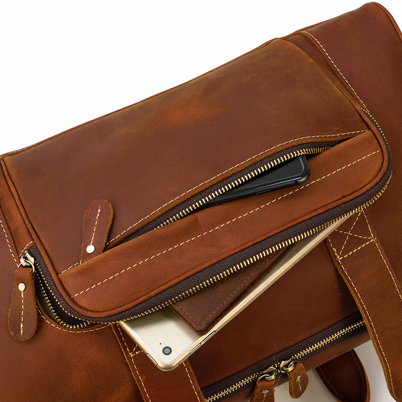 Mens Leather Holdall for women