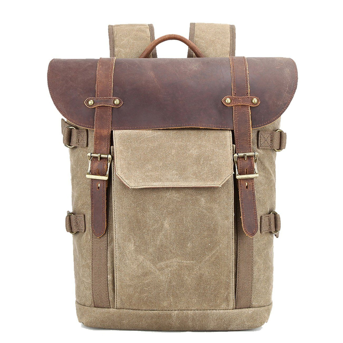 Haliburton — Canvas and Leather Camera Backpack, image 1