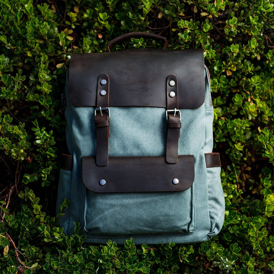 Canvas-Rucksack mit Laptopfach – Helsinki — 9