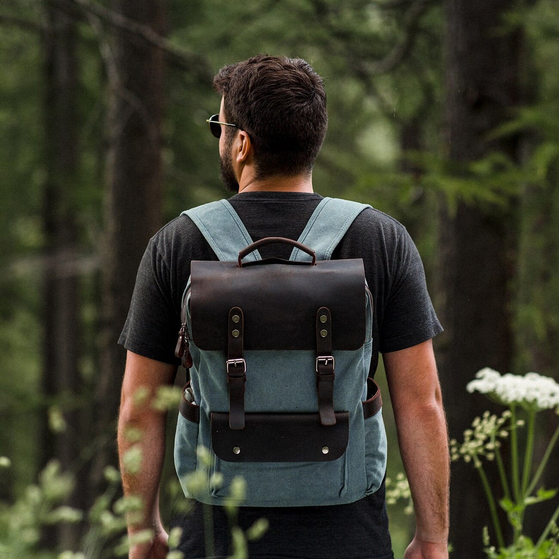 Canvas-Rucksack mit Laptopfach – Helsinki — 10