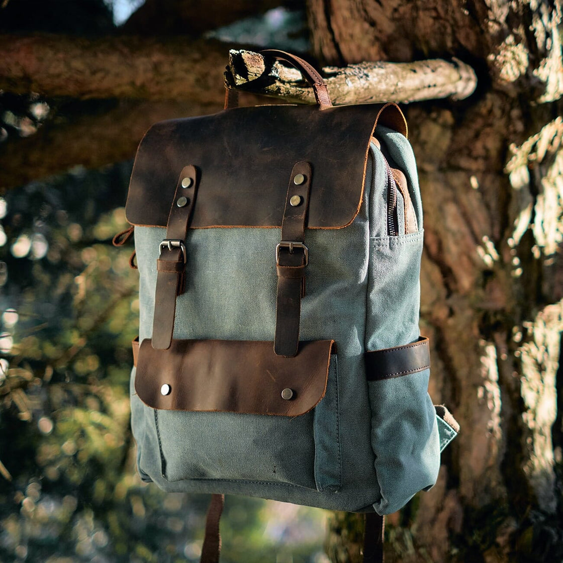 Canvas-Rucksack mit Laptopfach – Helsinki — 12