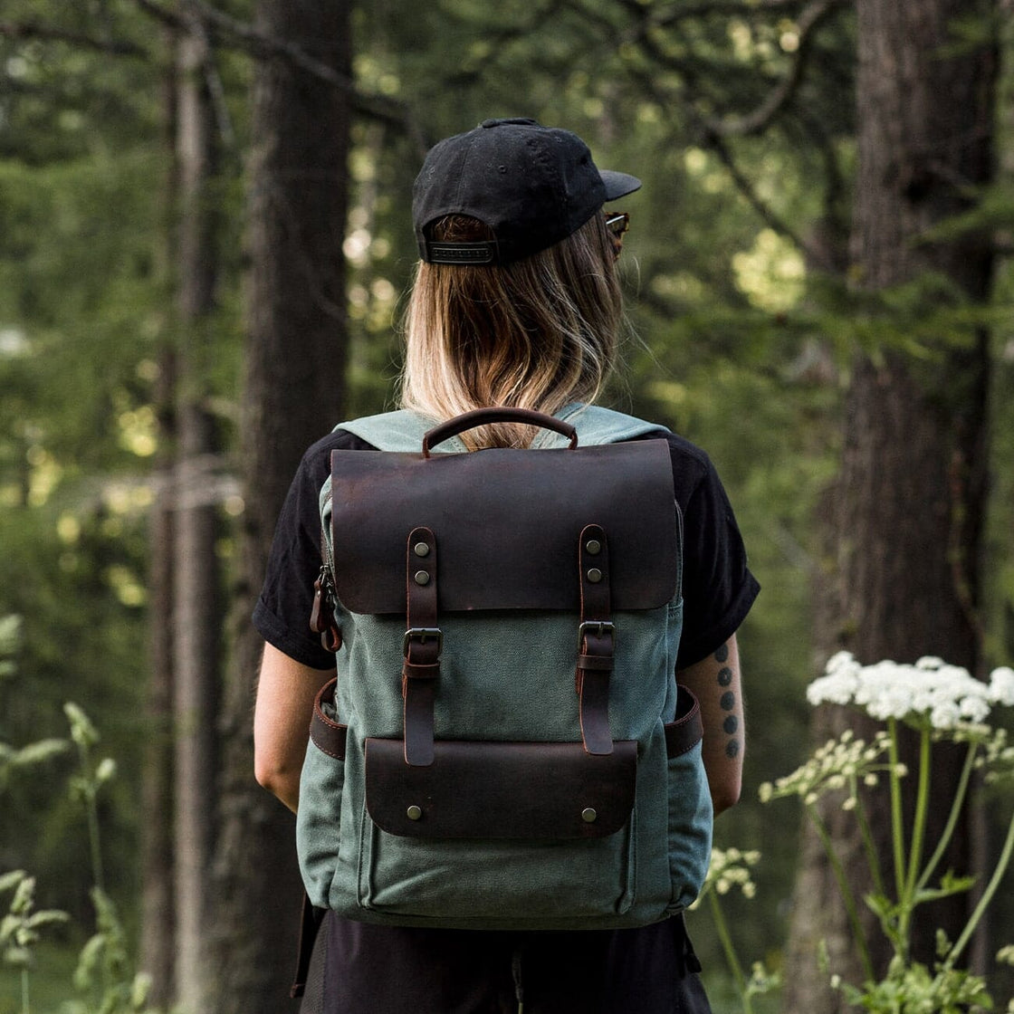 Canvas-Rucksack mit Laptopfach – Helsinki — 11