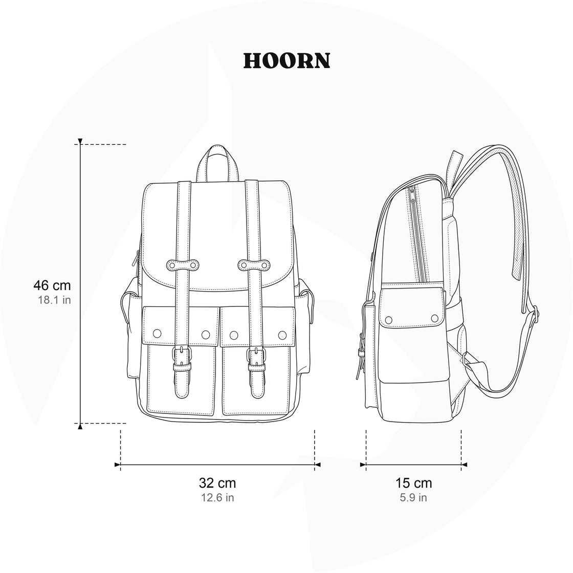 Hoorn — Vintage Urban Rucksack, image 10