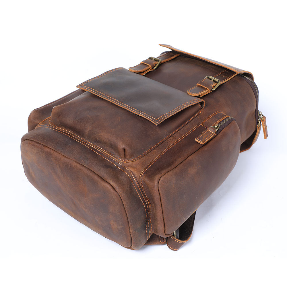 Sac à dos en cuir pour ordinateur 23 L – Hore — 6