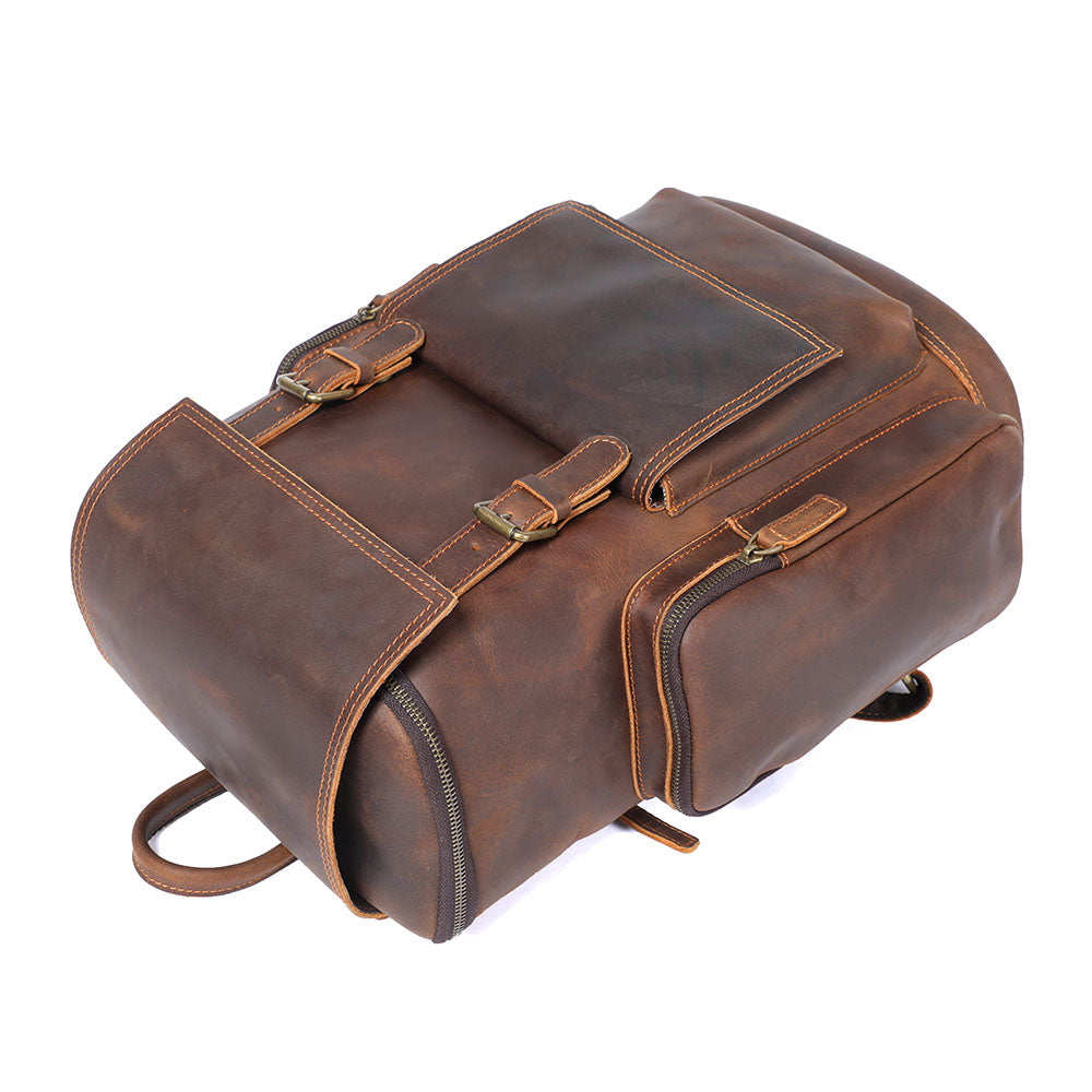 Sac à dos en cuir pour ordinateur 23 L – Hore — 7