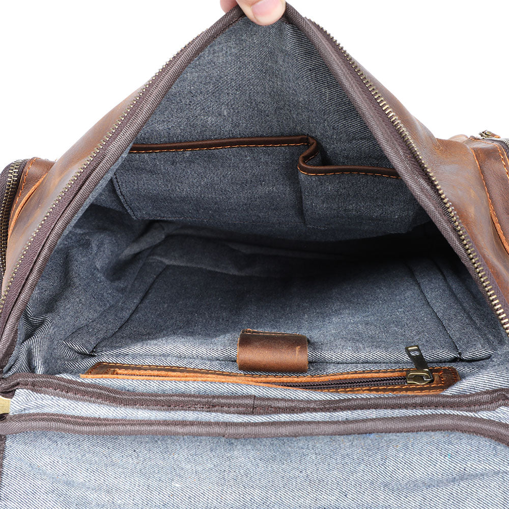 Sac à dos en cuir pour ordinateur 23 L – Hore — 9