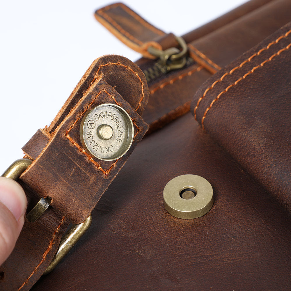 Sac à dos en cuir pour ordinateur 23 L – Hore — 18