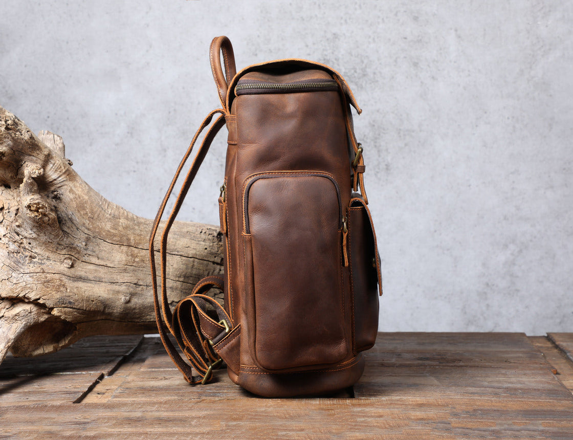 Sac à dos en cuir pour ordinateur 23 L – Hore — 22
