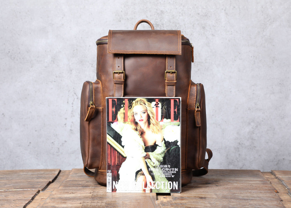 Sac à dos en cuir pour ordinateur 23 L – Hore — 27
