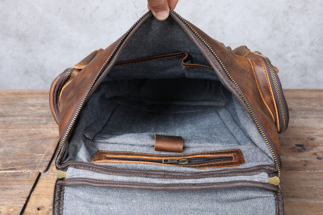 Sac à dos en cuir pour ordinateur 23 L – Hore — 44