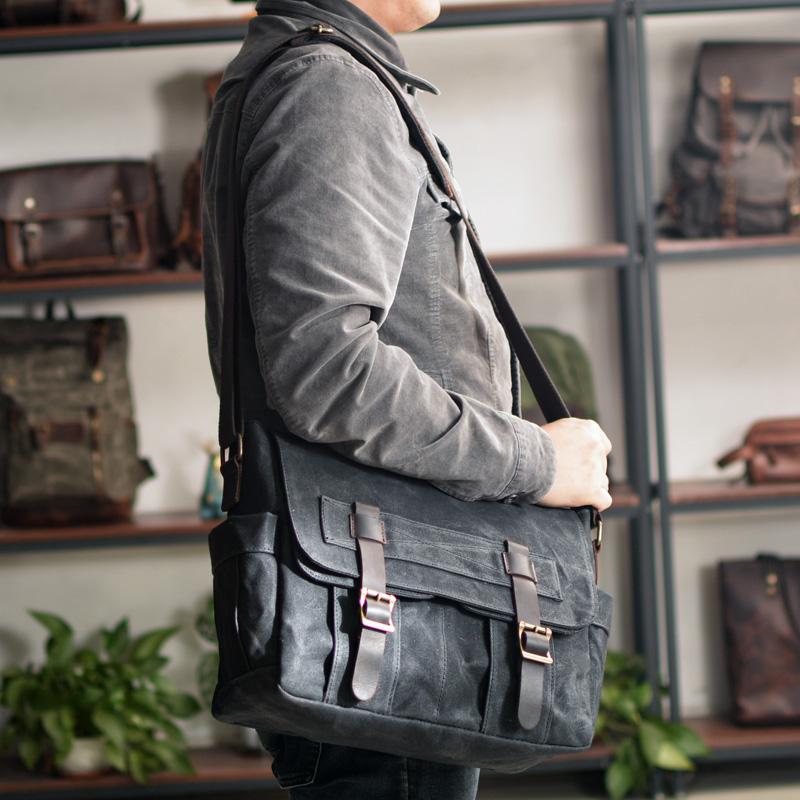 Canvas schoudertas 15 L – Houston — 28