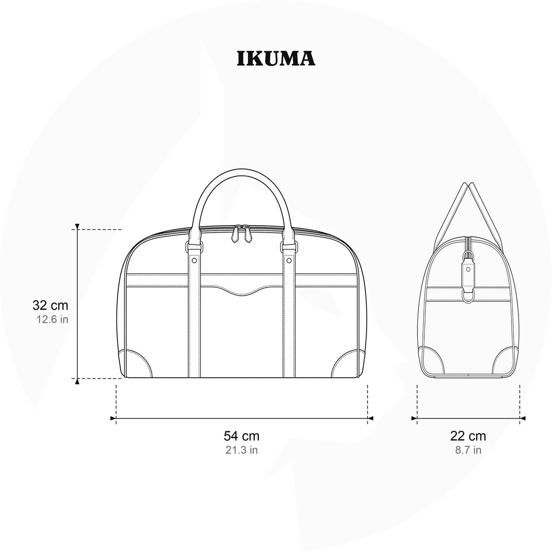 Ikuma — Men's Canvas Duffle Bag, image 26