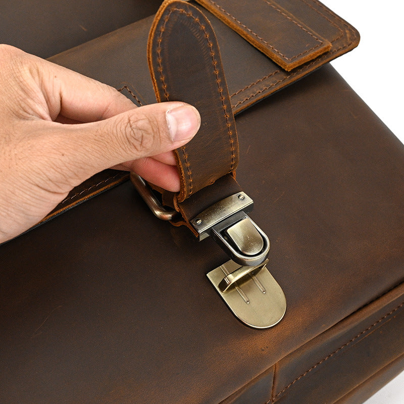 Indiana — Leather Roll Top Backpack, image 17