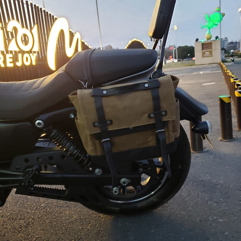Jackson — Canvas Motorcycle Saddlebag, image 9