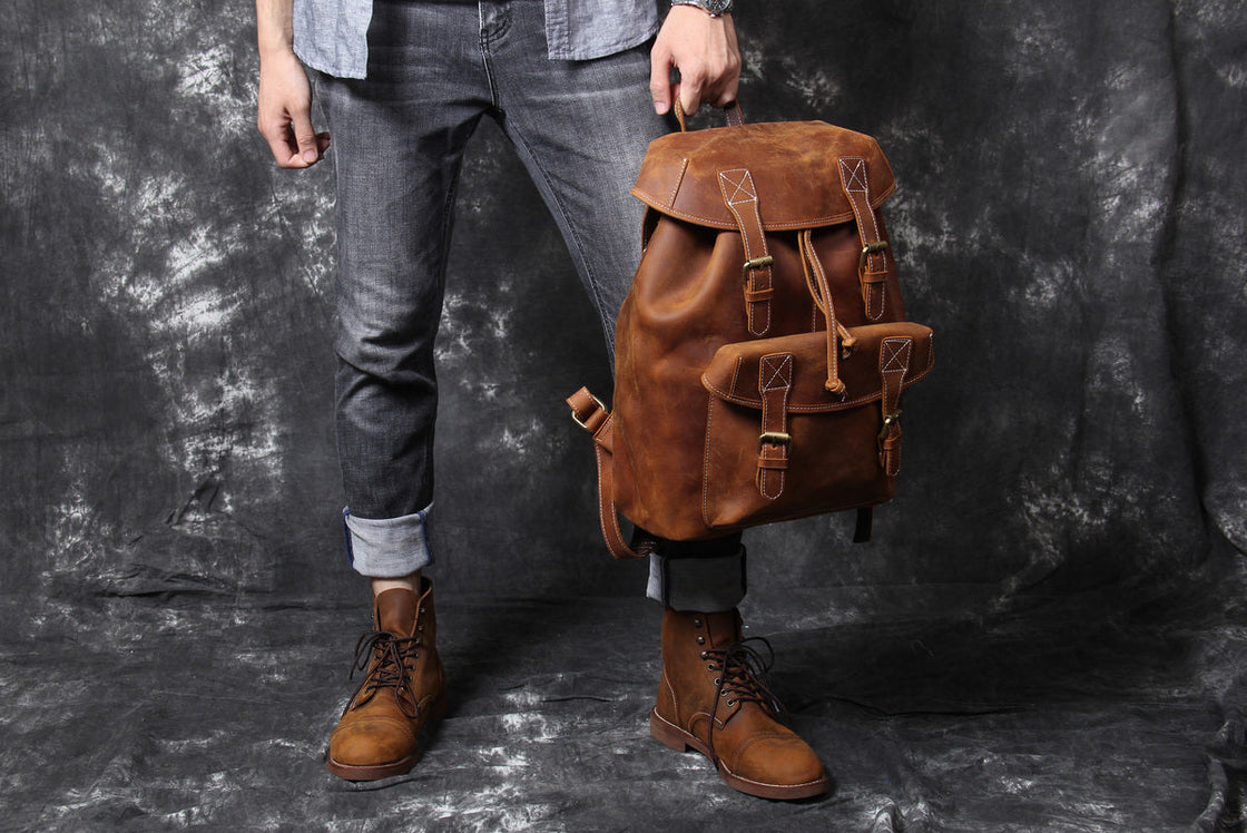sac à dos cuir femme vintage