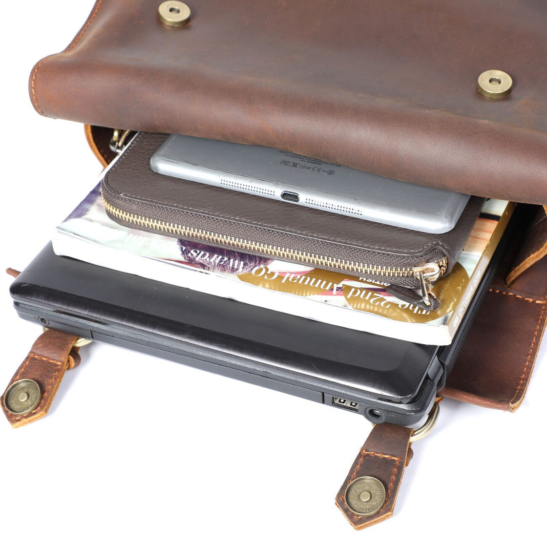 Kaplan — Full Grain Leather Backpack, image 14