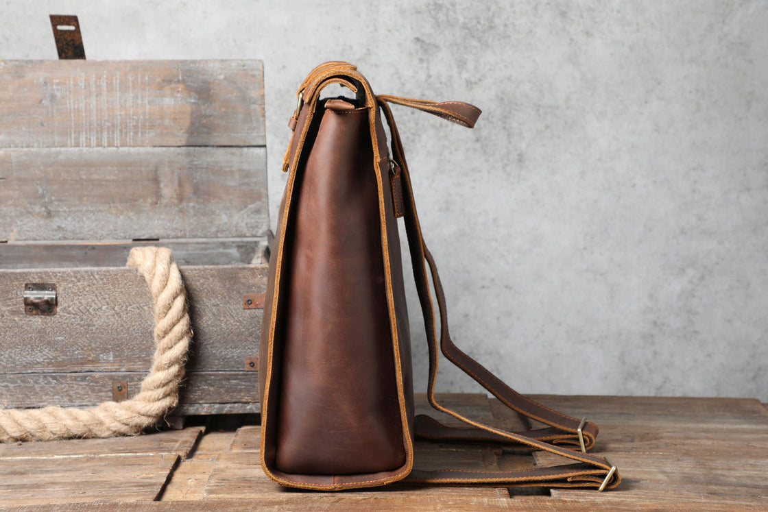 awesome mens leather backpack