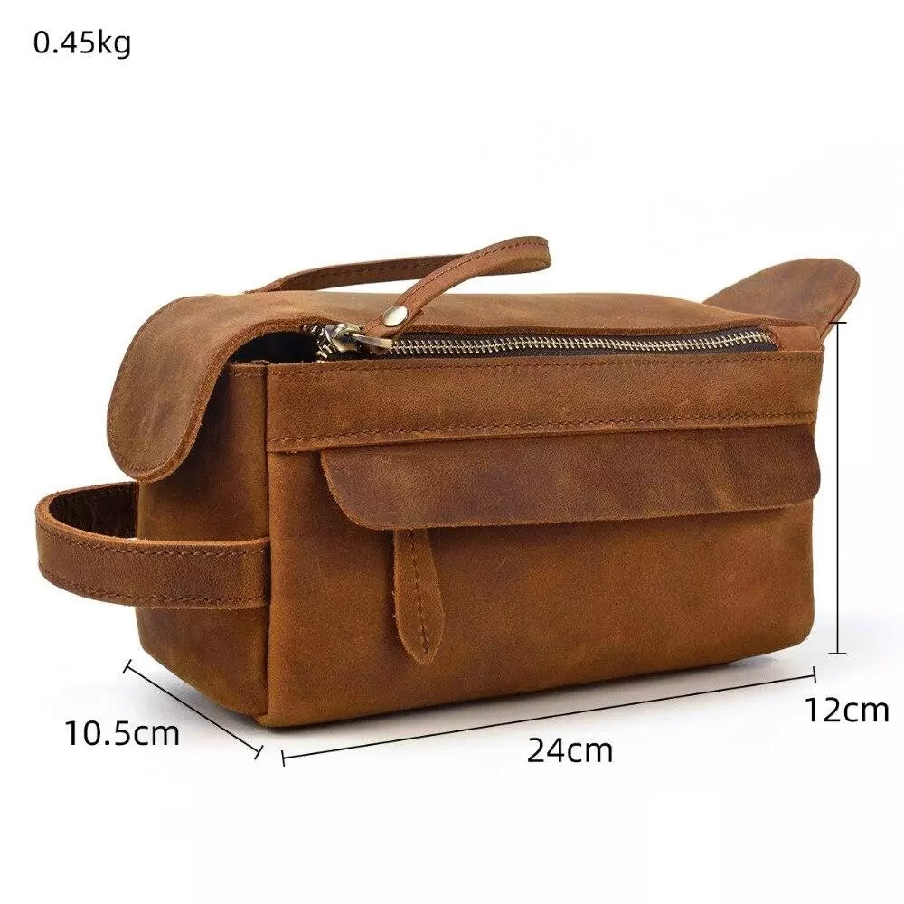 Trousse de toilette en cuir 3 L – Katmandou — 3