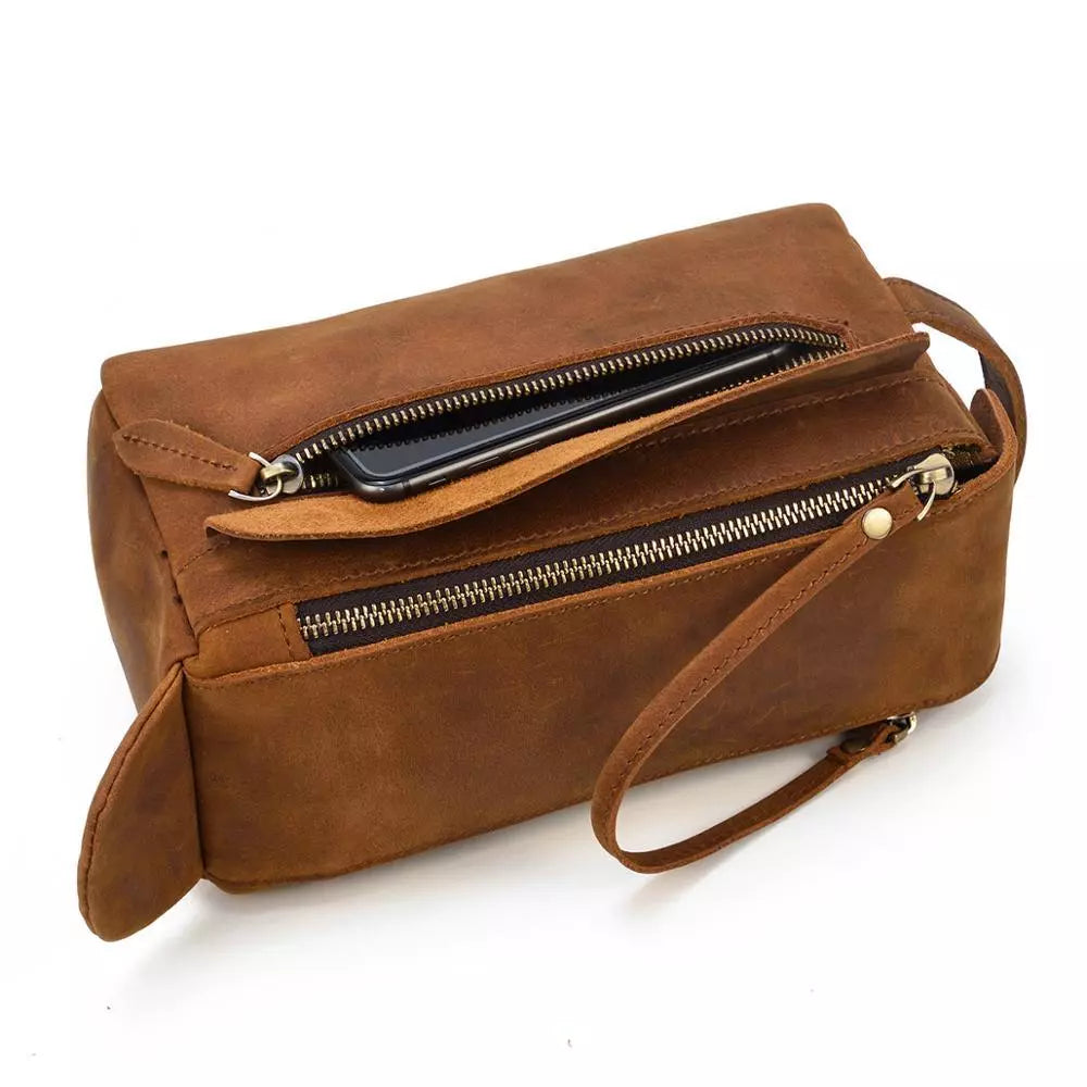 Trousse de toilette en cuir 3 L – Katmandou — 7