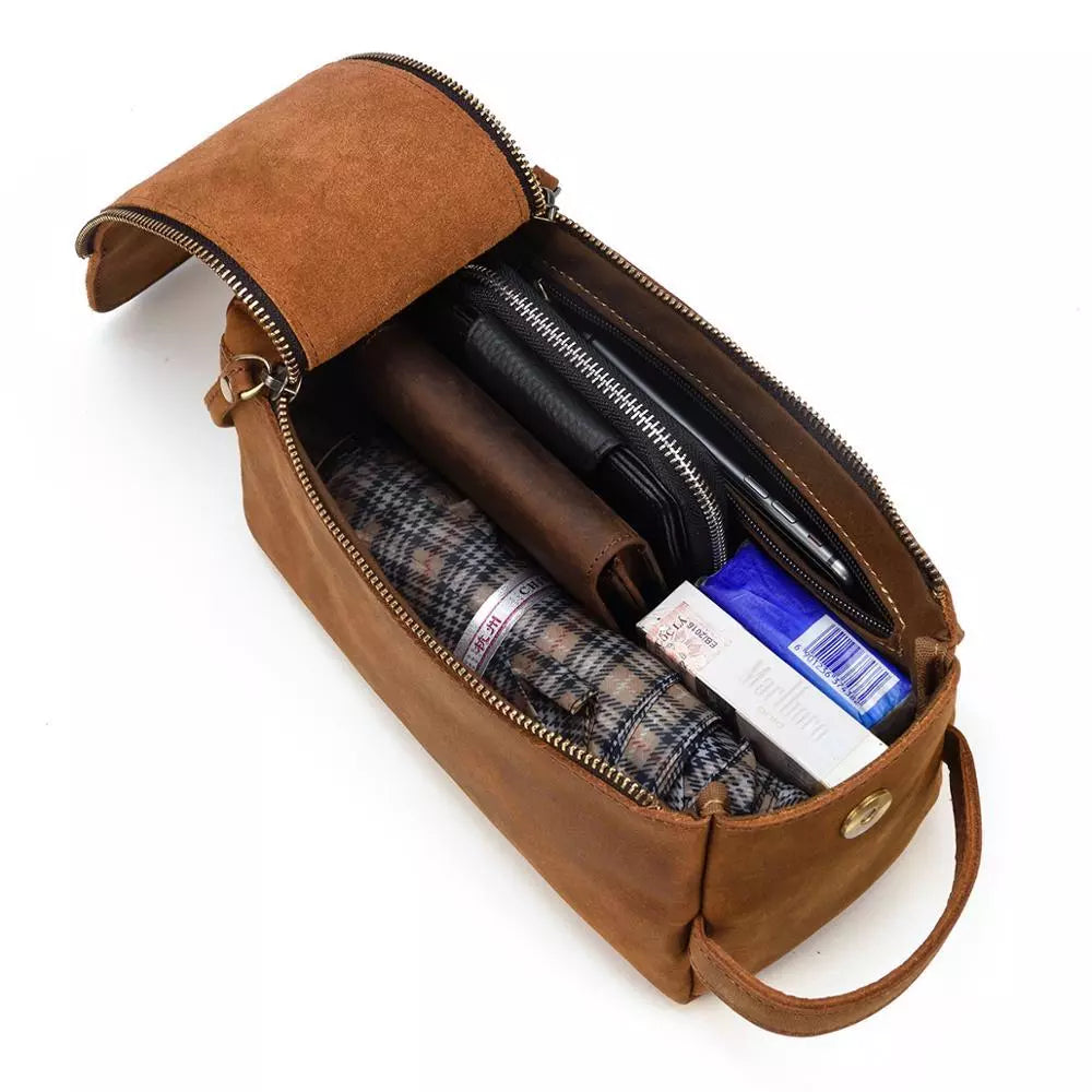 Trousse de toilette en cuir 3 L – Katmandou — 14