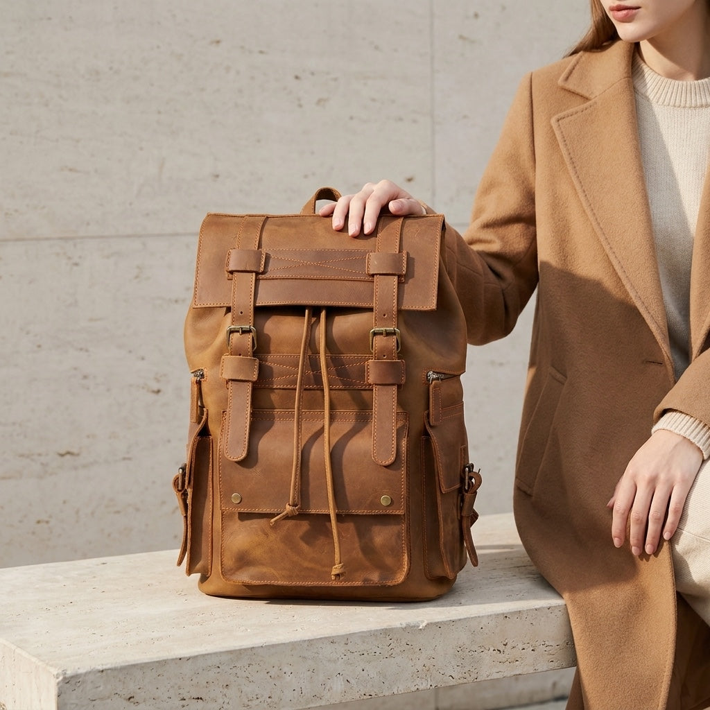 Sac à dos en cuir pour ordinateur 21 L – Kylo — 23