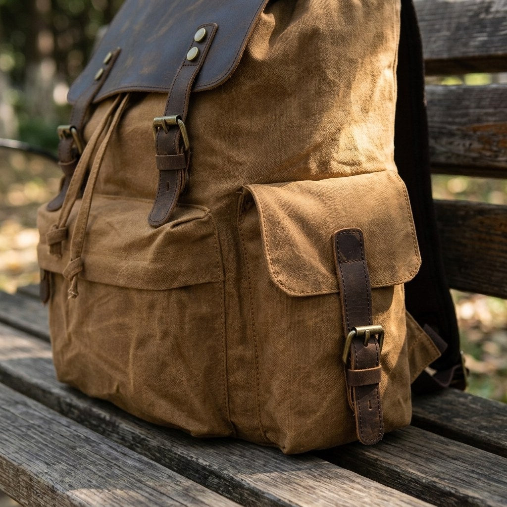 Latvia — Waxed Canvas Backpack, image 7