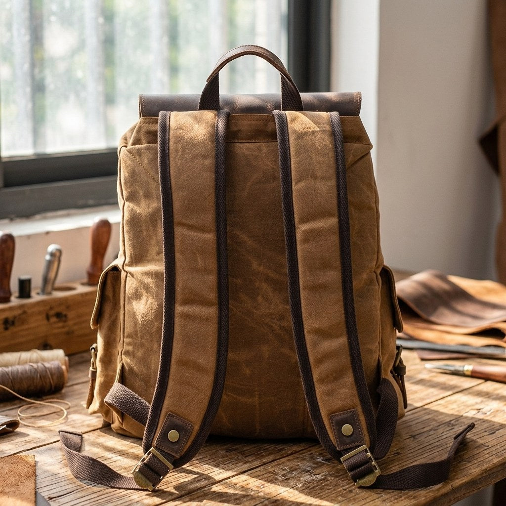 Latvia — Waxed Canvas Backpack, image 8