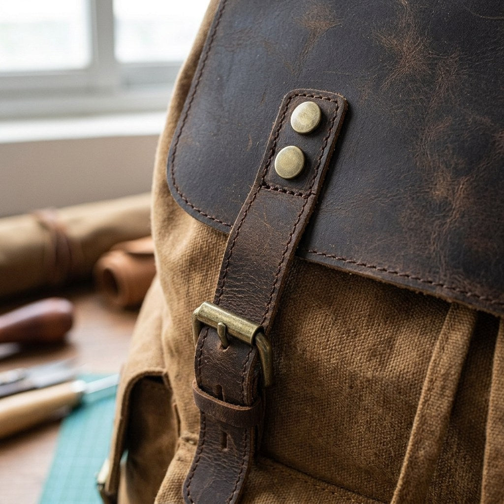 Latvia — Waxed Canvas Backpack, image 11