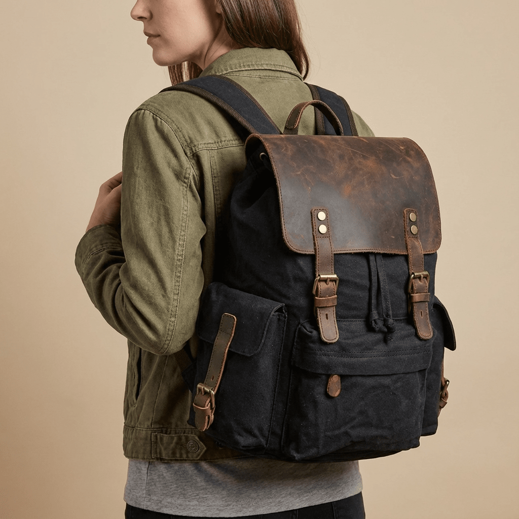Latvia — Waxed Canvas Backpack, image 19